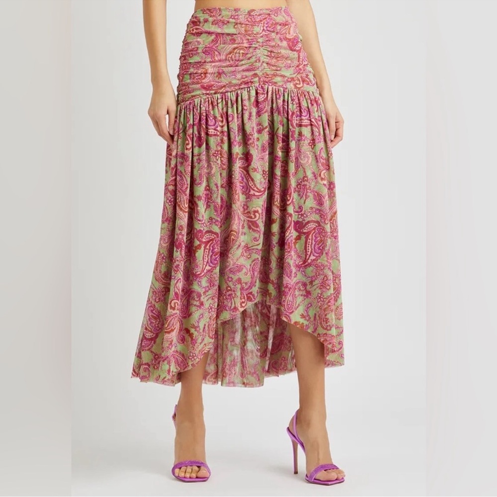 MISA Los Angeles Dalida mesh skirt XS. Boho Flowy